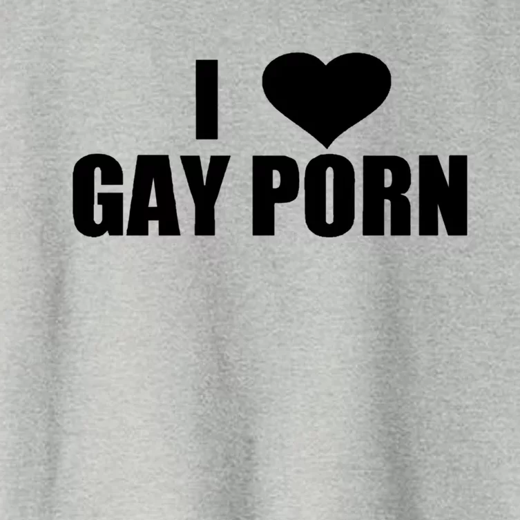 I Love Gay Porn Gift Women's Crop Top Tee