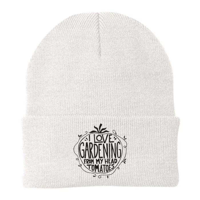 I love Gardening from my head tomatoes Funny Gardener Garden Knit Cap Winter Beanie