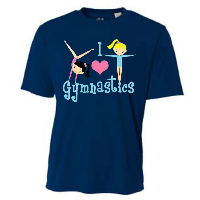 I Love Gymnastics Cooling Performance Crew T-Shirt