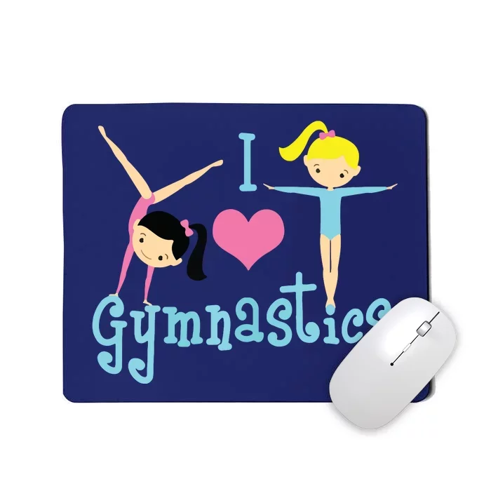 I Love Gymnastics Mousepad