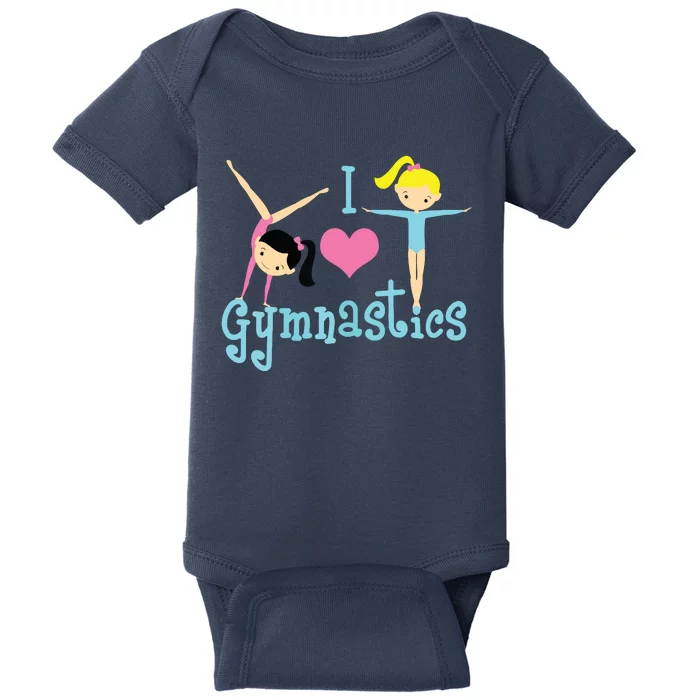 I Love Gymnastics Baby Bodysuit