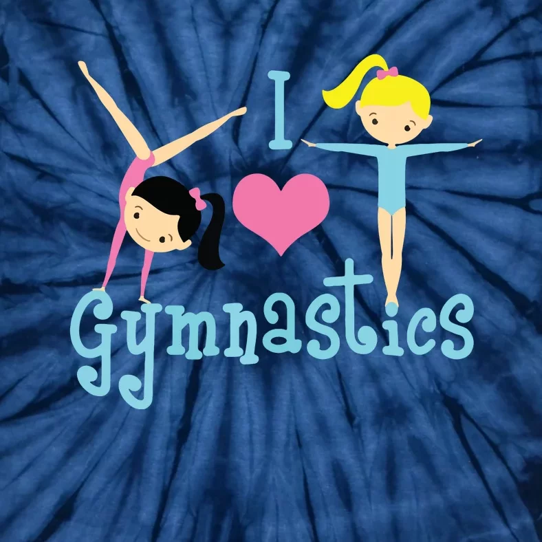 I Love Gymnastics Tie-Dye T-Shirt