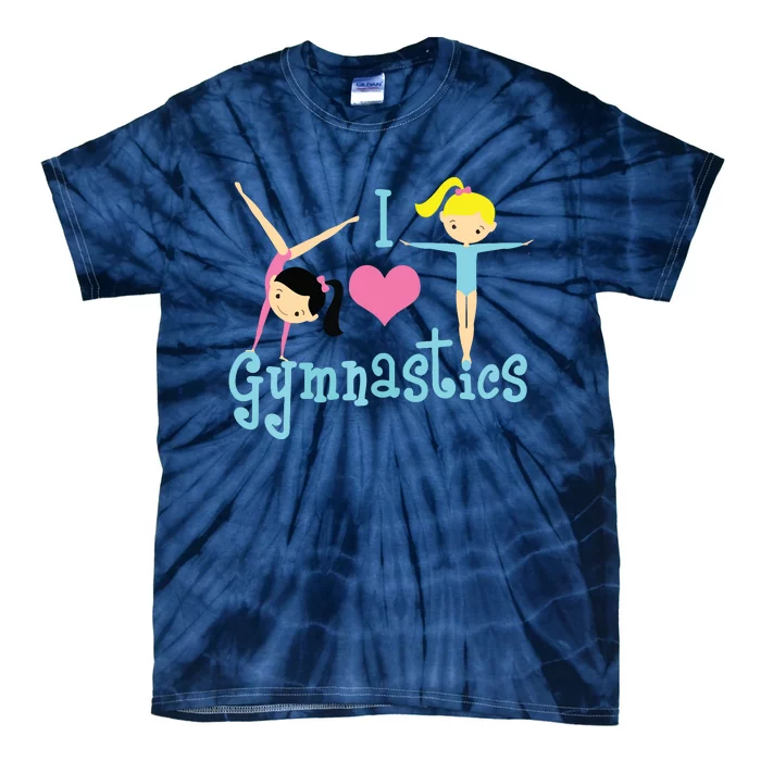 I Love Gymnastics Tie-Dye T-Shirt