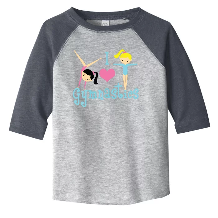 I Love Gymnastics Toddler Fine Jersey T-Shirt