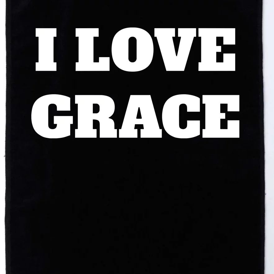 I Love Grace Platinum Collection Golf Towel