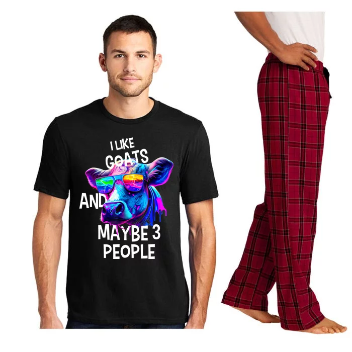 I Like GOATS And Maybe 3 People GOAT Pajama Set