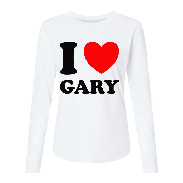 I Love Gary Womens Cotton Relaxed Long Sleeve T-Shirt