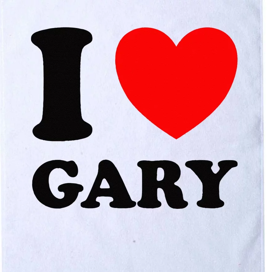 I Love Gary Platinum Collection Golf Towel