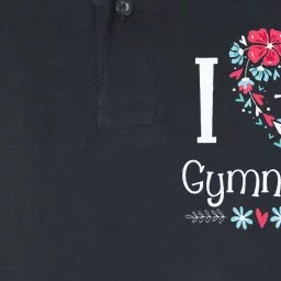 I Love Gymnastics Gymnast Acrobatic Tumbling Cheerleading Softstyle Adult Sport Polo