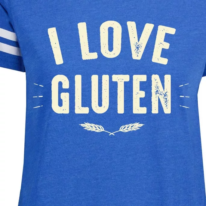 I Love Gluten Enza Ladies Jersey Football T-Shirt