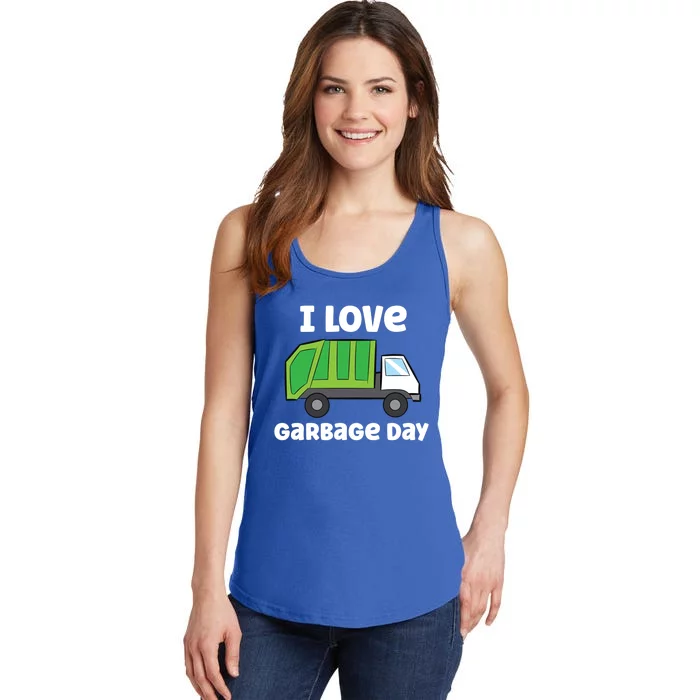 I Love Garbage Day Garbage Truck Gift Ladies Essential Tank