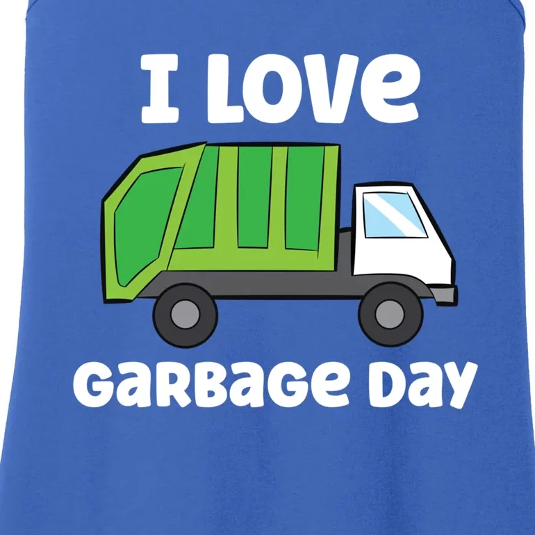 I Love Garbage Day Garbage Truck Gift Ladies Essential Tank