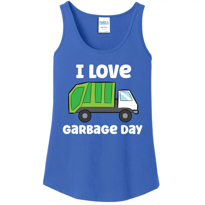 I Love Garbage Day Garbage Truck Gift Ladies Essential Tank