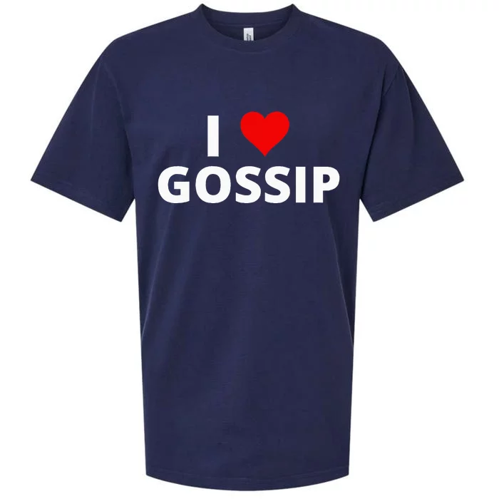 I Love Gossip Sueded Cloud Jersey T-Shirt