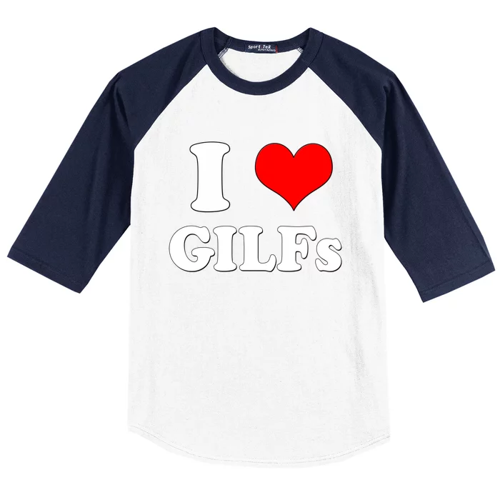 I Love Gilfs Funny Saying Memes I Love My Friend Gift Baseball Sleeve Shirt