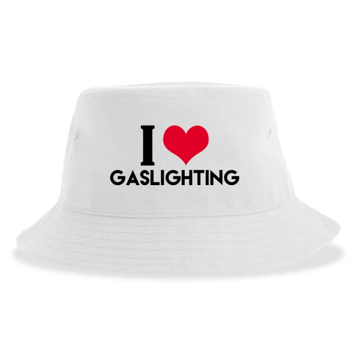 I Love Gaslighting Sustainable Bucket Hat