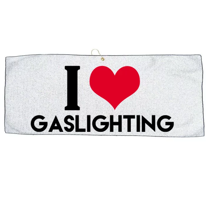 I Love Gaslighting Large Microfiber Waffle Golf Towel