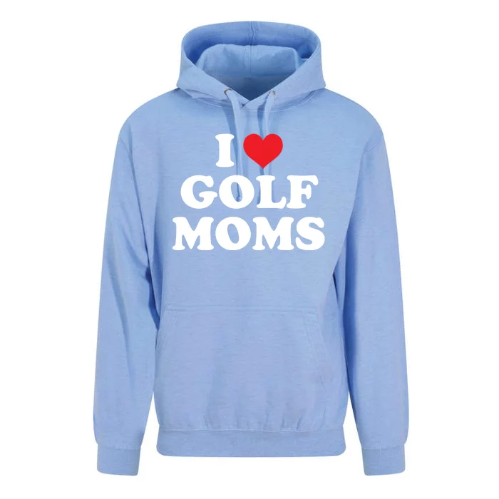 I Love Golf Moms Funny Design Gift Unisex Surf Hoodie