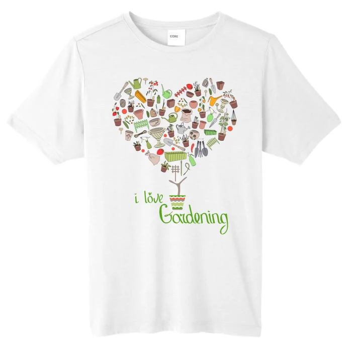 I Love Gardening Potted Bush Of Gardening ChromaSoft Performance T-Shirt