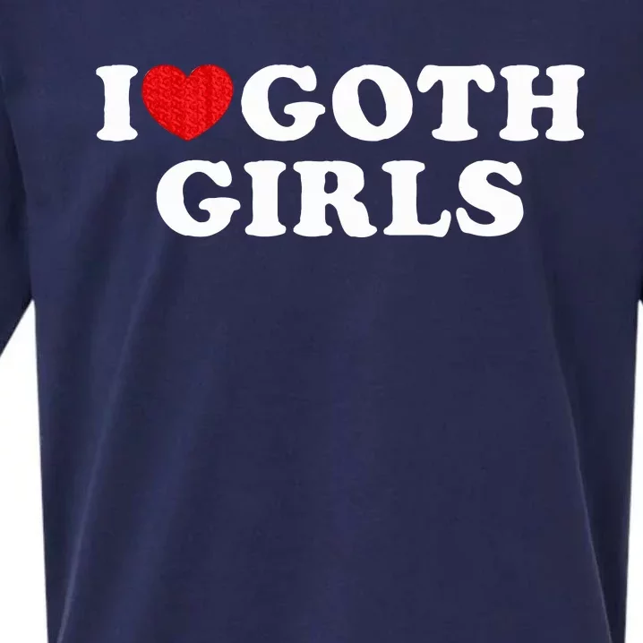 I Love Goth I Heart Goth Sueded Cloud Jersey T-Shirt