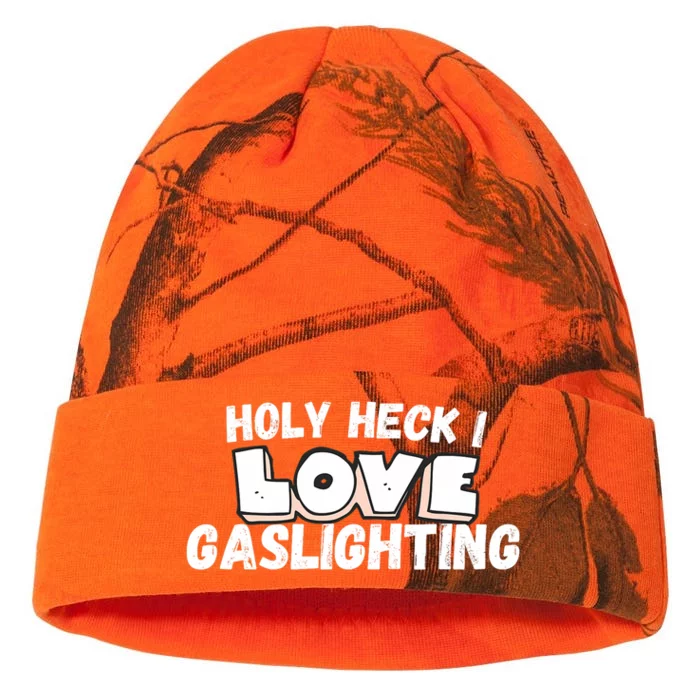 I Love Gaslighting I Heart Gaslighting Kati - 12in Camo Beanie