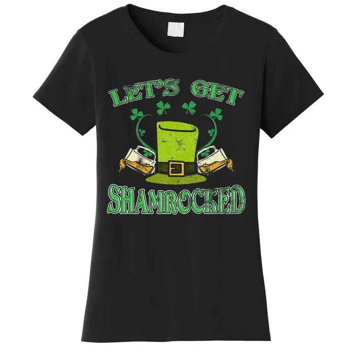 Irishs Let's Get Shamrocked Saint Patrick's Day Women's T-Shirt