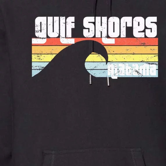 I Love Gulf Shores Alabama Al Gulf Coast Orange Beach Premium Hoodie