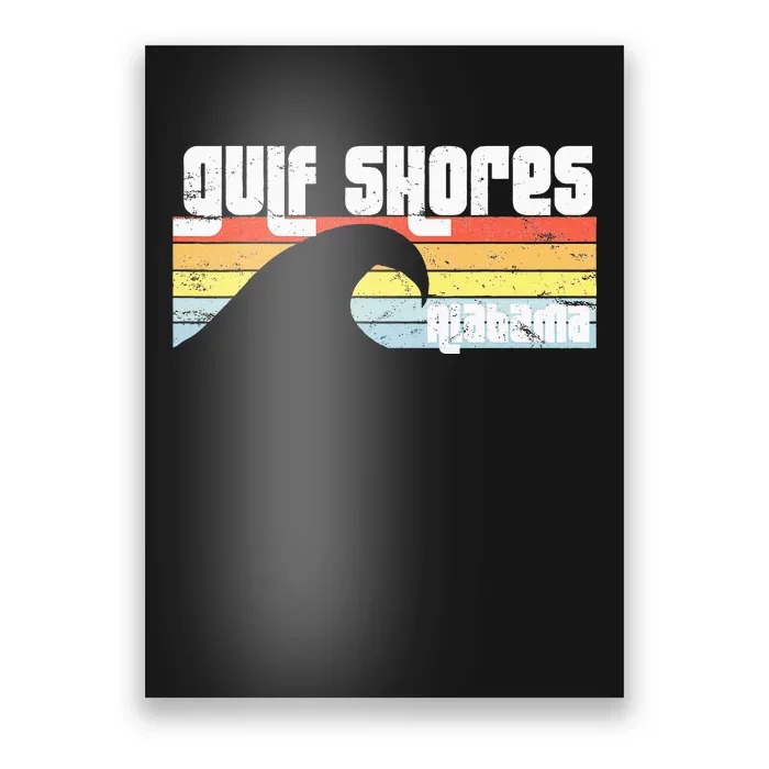 I Love Gulf Shores Alabama Al Gulf Coast Orange Beach Poster