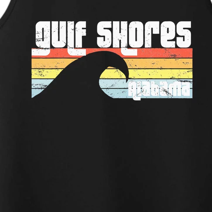 I Love Gulf Shores Alabama Al Gulf Coast Orange Beach Performance Tank