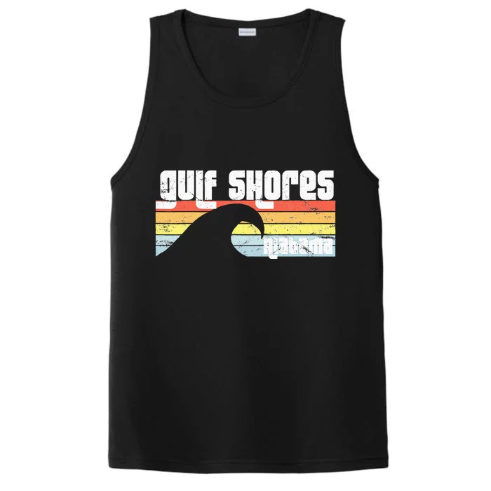 I Love Gulf Shores Alabama Al Gulf Coast Orange Beach Performance Tank