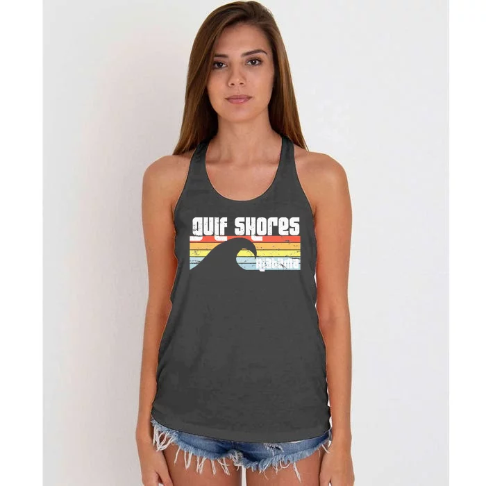 I Love Gulf Shores Alabama Al Gulf Coast Orange Beach Women's Knotted Racerback Tank