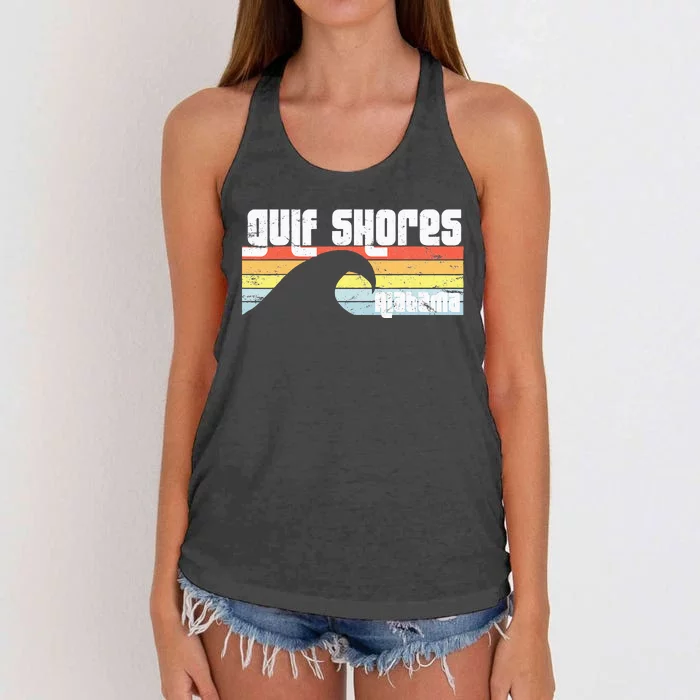 I Love Gulf Shores Alabama Al Gulf Coast Orange Beach Women's Knotted Racerback Tank