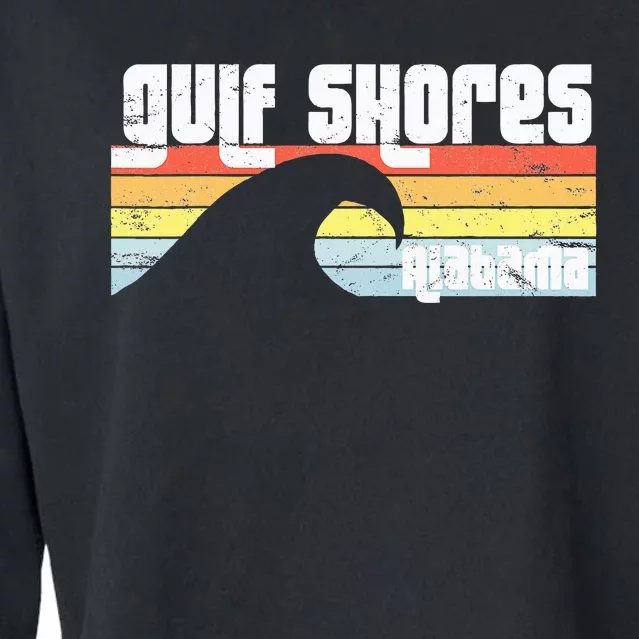 I Love Gulf Shores Alabama Al Gulf Coast Orange Beach Cropped Pullover Crew