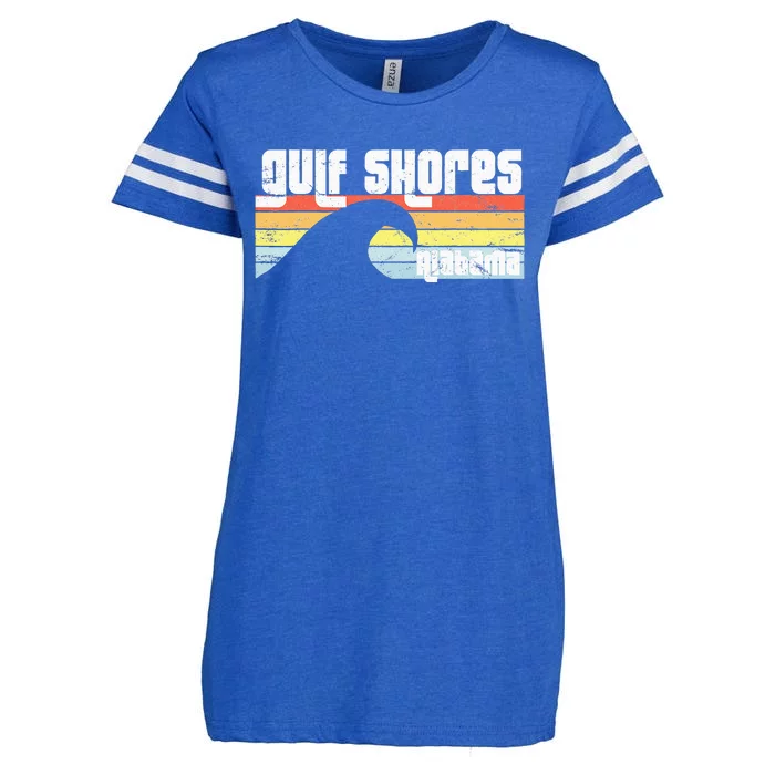 I Love Gulf Shores Alabama Al Gulf Coast Orange Beach Enza Ladies Jersey Football T-Shirt