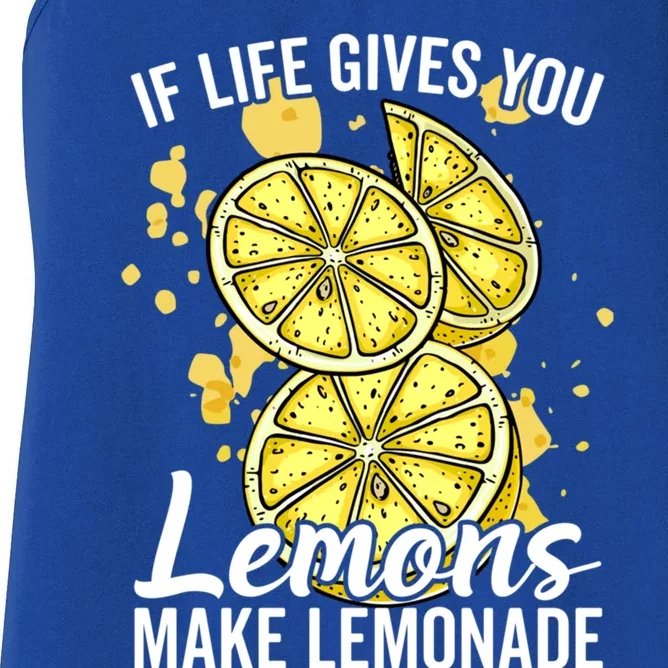 If Life Gives You Lemons Make Lemonade Stand Gift Women's Racerback Tank