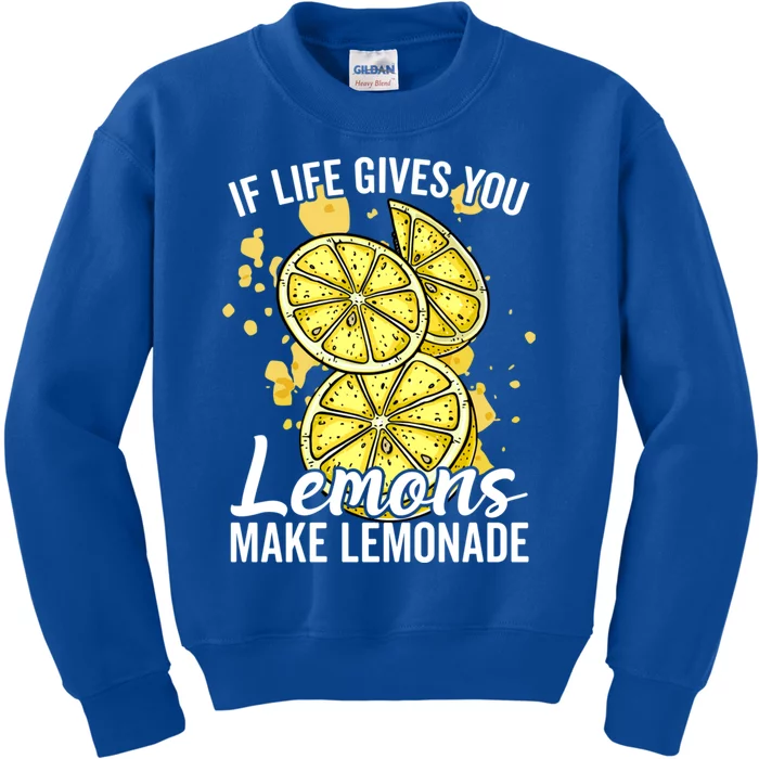 If Life Gives You Lemons Make Lemonade Stand Gift Kids Sweatshirt