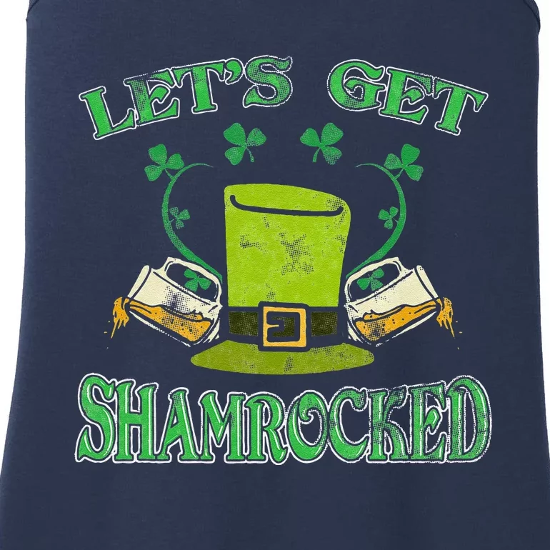 Irishs Let's Get Shamrocked Saint Patrick's Day Ladies Essential Tank