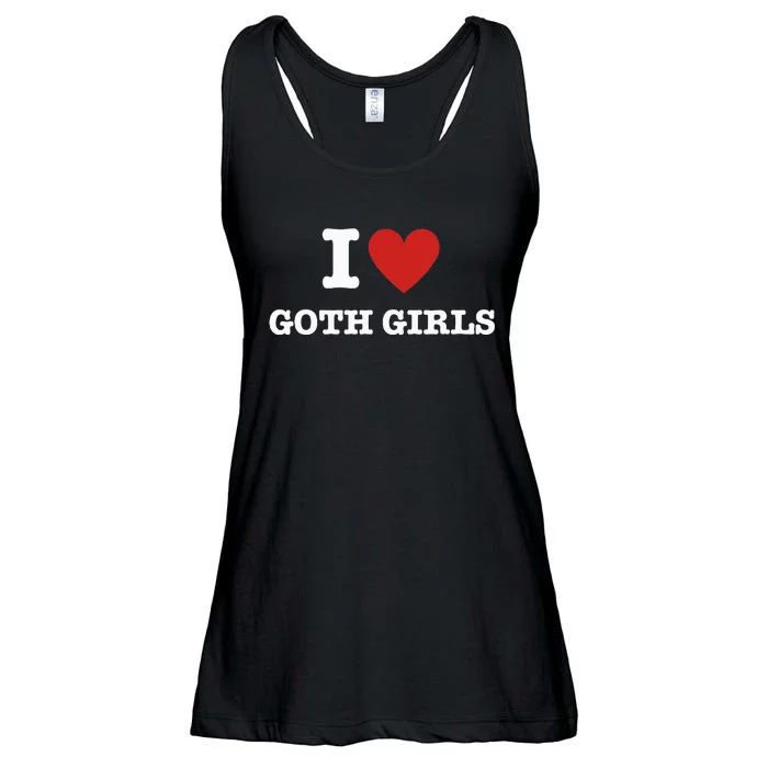 I Love Goth Ladies Essential Flowy Tank