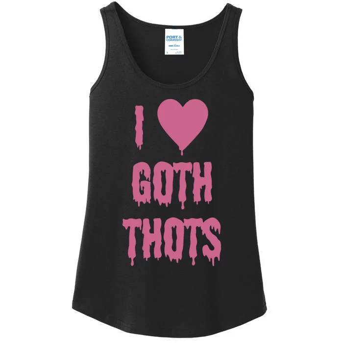 I Love Goth Thots Ladies Essential Tank