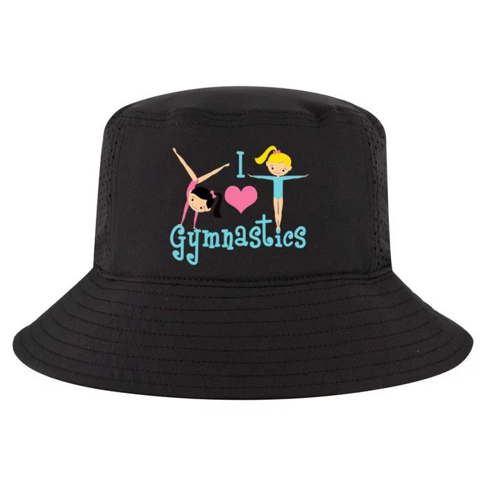 I Love Gymnastics TShirt Cool Comfort Performance Bucket Hat