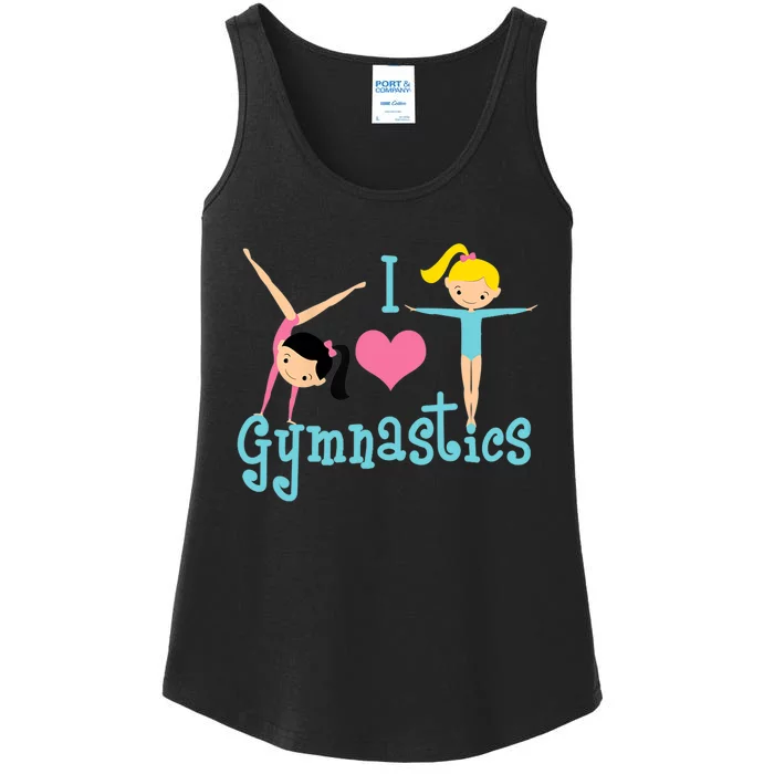 I Love Gymnastics TShirt Ladies Essential Tank