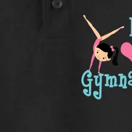 I Love Gymnastics TShirt Dry Zone Grid Performance Polo