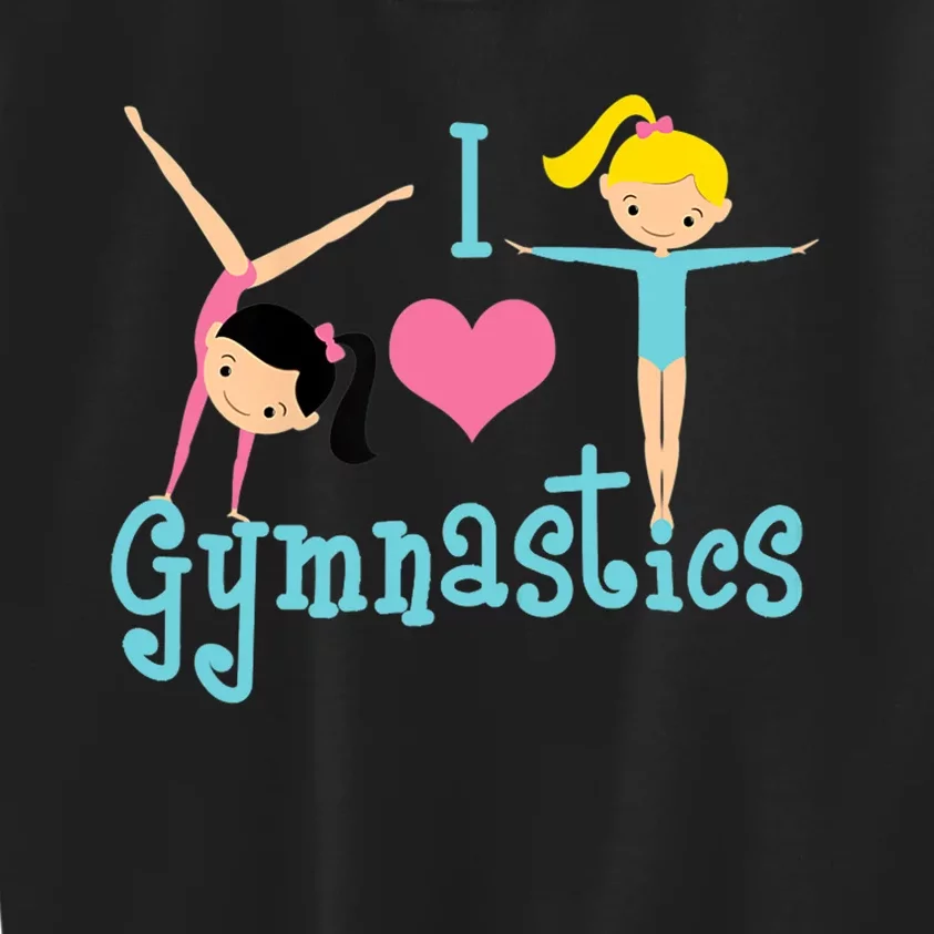 I Love Gymnastics TShirt Kids Sweatshirt