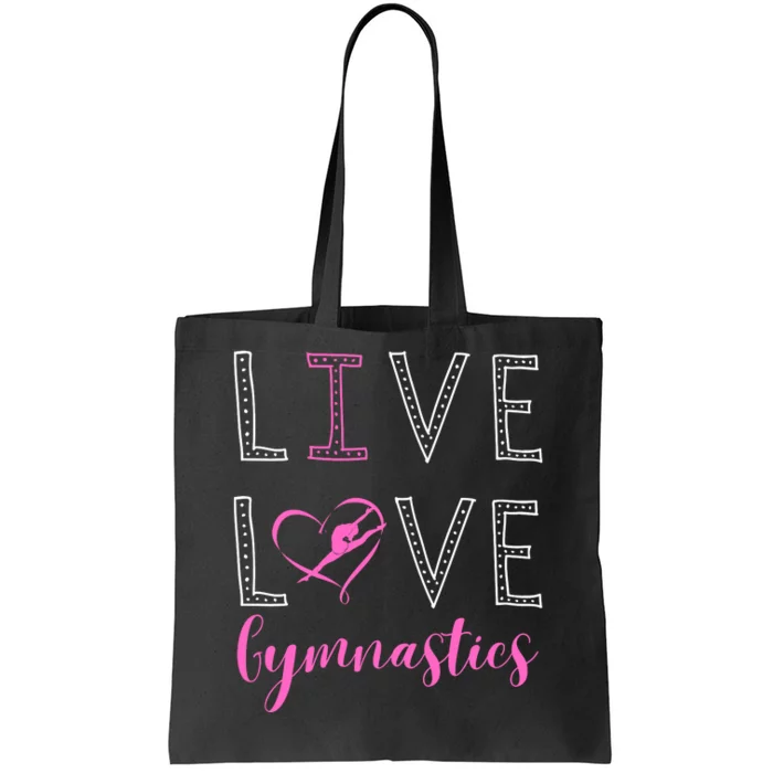 I Love Gymnastics Tote Bag