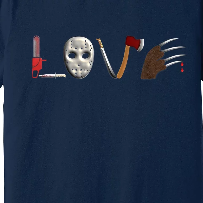 I Love Horror Movies Scary Movie Premium T-Shirt