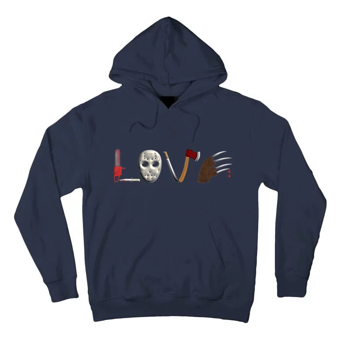 I Love Horror Movies Scary Movie Tall Hoodie