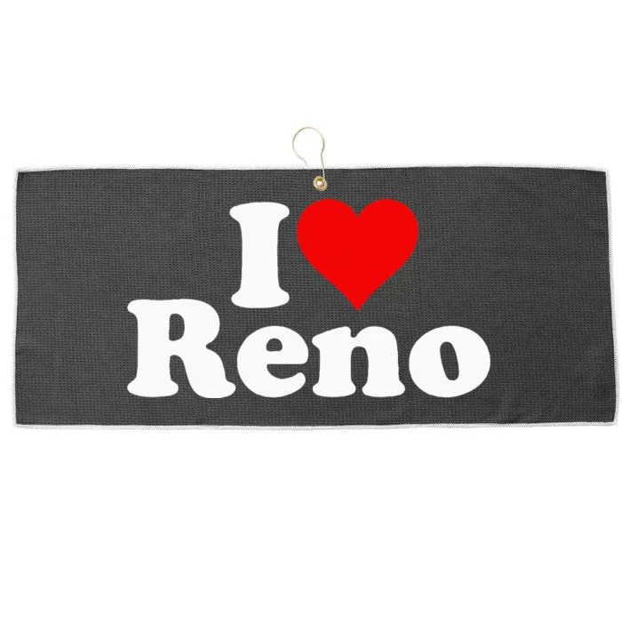 I Love Heart Reno Nevada Nv Large Microfiber Waffle Golf Towel