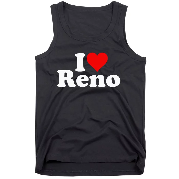 I Love Heart Reno Nevada Nv Tank Top