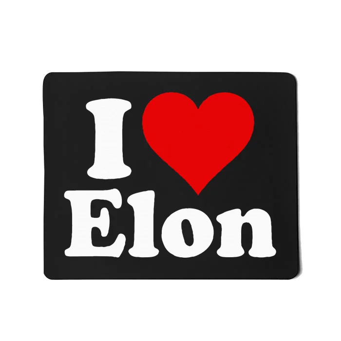 I Love Heart Elon North Carolina Mousepad