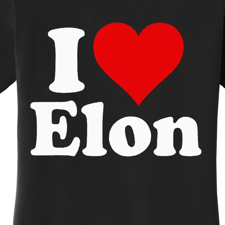 I Love Heart Elon North Carolina Women's T-Shirt